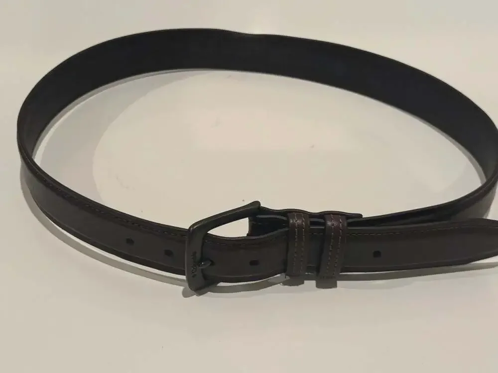 Columbia Men's Brown Genuine Leather Belt Size M 34-36